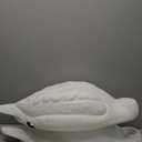 Geetery 2 Pcs Swan Decoy Pond Floating Decoration Plastic Lifelike Goose Floating Decoys Garden Pond Decoration for Fields Float on The Water Pool Garden Accessories, White