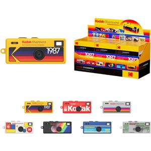 KODAK CHARMERA Keychain Digital Camera Blind Box Whole Set (6PC),Mini Camera,Digicam,Video Recording,Bag Charm,1.6 Megapixels,Micro SD Card Slot,for Beginners Teens and Adults