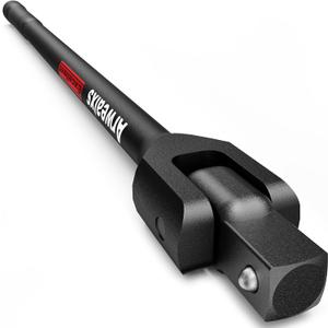 Breaker Bar, 1/2'' Drive 15-Inch Heavy Duty Extension Breaker Bar, with 180° Rotatable Head, Spring-loaded Detent Ball (1 Pack, 32")