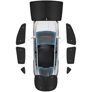 Evooor 8PCS Windshield Sunshade for Tesla Model S,Front&Rear Side Window Privacy Sun Shade Thermal Insulated Privacy Cover Sun Visor for Tesla Model S Accessories