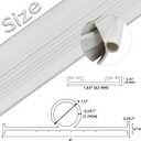 Storystore Garage Door Bottom Seal, U+O Rubber Weather Stripping with Track | 10FT Pre-Drilled Aluminum Track Retainer Base Kit with U+O Rubber Seals for Garage Door Weatherproofing