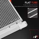 A-Premium Air Conditioning A/C Condenser Compatible with Buick Enclave 2008-2017 & Chevrolet Traverse 2009-2017 & GMC Acadia 2007-2016 & Saturn Outlook 2007-2010