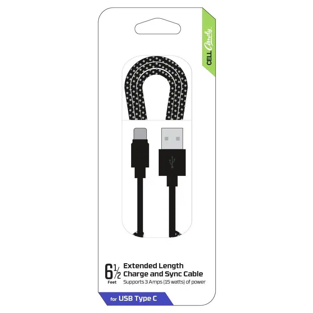 Cell Candy Charge & Sync Cable for Apple Lightning, black