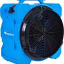 MOUNTO 16-Inch Axial Blower Exhaust Fan - 1HP, 5000 CFM, 200pa, Durable, Stackable, Ductable for Efficient Ventilation