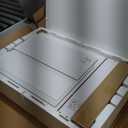 dnbss White LED Nightstand with Charging Station and 24-Color RGB Lights, Smart Night Stand with Human Sensor Lighting, Modern Bedside Table for Bedroom (White-3 Layers)