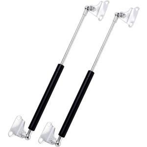 25.4cm 100N Home 10inch 22.5lb Gas Struts Shocks Gas Shock Lift Supports lid Support Gas Spring Suit for Trap Door Hinges Bed Large Outdoor Box Lid Trap Door A Set of 2 with L Mounts