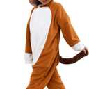 Kids Animal Onesie,One Piece Halloween Cosplay Costume Sleepwear (5T, Brown Horse)
