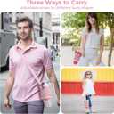 Metal Cup Holder with Strap for Stanley Cup 40 oz, Water Bottle Carrier Bag for Stanley Cup AccessoriesSports Water Bottle Accessories(Pink)