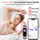 Fitness Tracker, 24/7 Heart Rate Blood Oxygen Blood Pressure Body Temp Monitor Sleep Calorie Tracker with 1.1" AMOLED Touch Color Screen Pedometer Smart Watch Waterproof for Women Men (Bordeaux)