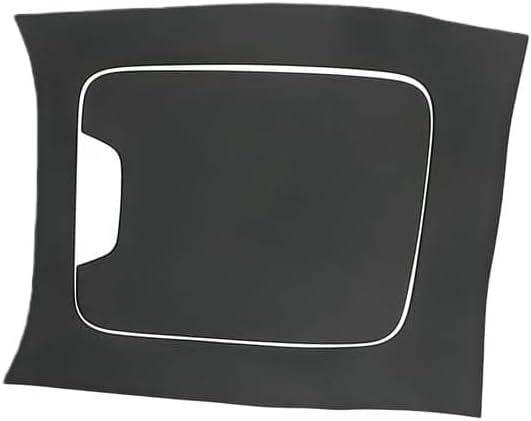 LIUHONGGANghc Silicone Center Console Panel Cover Trim Compatible with Mercedes Benz C Class W206 C200L C260L C300L Interior Accessories(Black)