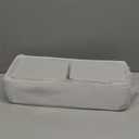 Self Watering Planters Pots for Indoor Plants, 7 Pack Plastic Planter Box Flower Pots for Indoor Outdoor Plants, Rectangle Herb Planter Window Boxes Planterswith Drainage, Light Gray Tray (4+8+17 Inch (7 pcs))