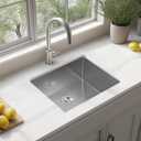 21 Inch Undermount Kitchen Sink 16 Gauge Stainless Steel Single Bowl Small Kitchen Sinks with Accessories RV Bar Prep Sink 21"x18"x9"