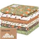 Organic Burp Cloths Baby Boy, Girl - 6-Pack Large 100% Cotton Burping Cloths for Babies, Spit Up Rags, Super Absorbent, Ultra Soft Newborn Rag, Gender Neutral, Machine Washable, Durable (Fall Spores)