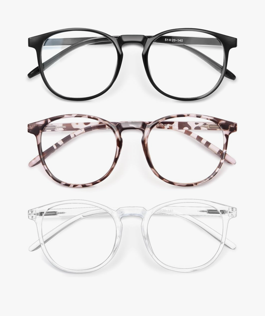 IBOANN Iconic Blue Light Glasses for Woman - Computer Glasses up to 99% Blue Light Blocking - Anti Eyestrain & UV Glare