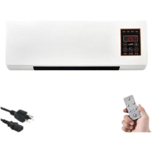 Wall Air Conditioner Fan - Portable Split Portable Air, No Drilling Kitchen Wall Air Conditioner Fan with Remote Control & Timer, 10 s Instant Cooling for home (Warm air pro-D)