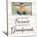 Beliran First Time Grandparents Gifts Picture Frames - New Grandparents Gifts Photo Frame, Baby Pregnancy Announcement Gift for Grandma Grandpa Picture Photo Frames for Home Bedroom Decor, 4x6