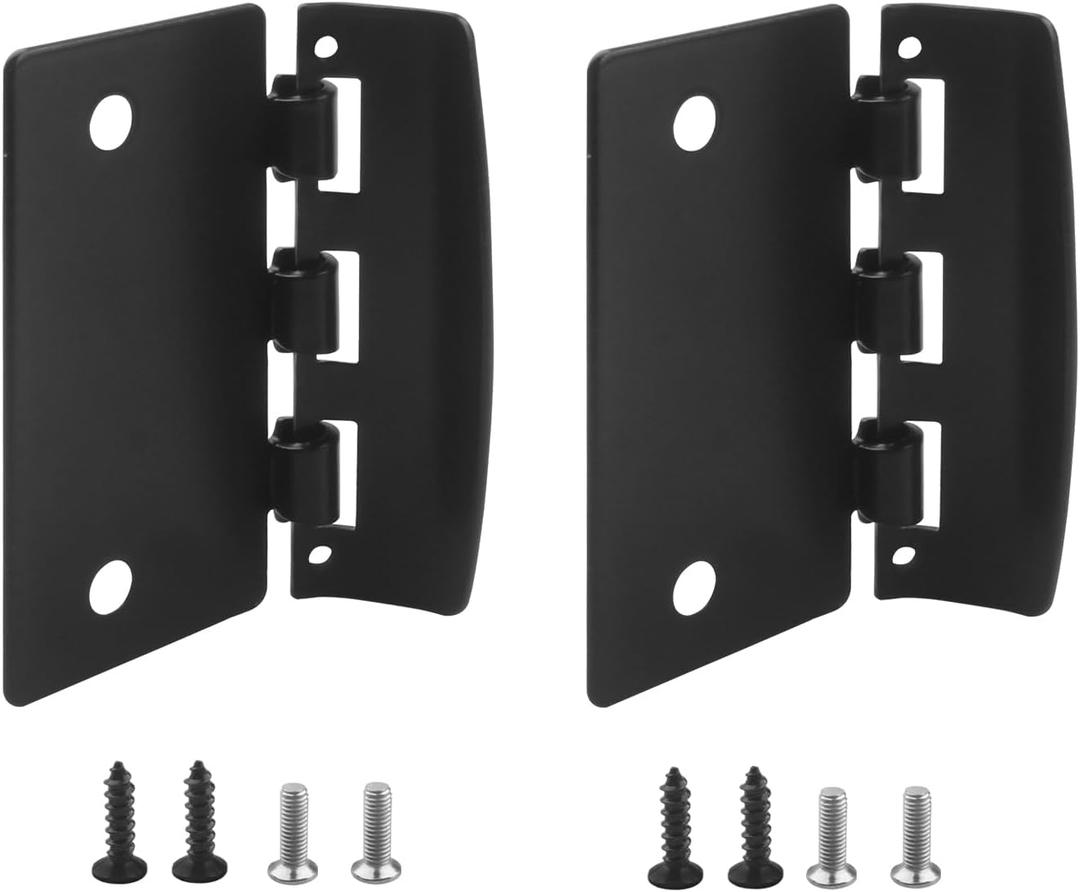 Flip Action Door Lock, Reversible Privacy Lock with Anti-Lock Out Screw for Child Safe Mode and Home Defense, 2 Pack (Black)