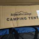 LOYEAHCAMP 8 Person Larger Extended Dome Camping Tent with 3 Rooms, Waterproof Semi-Freestanding Family Outdoor Tent with Spacious Interior and Mesh Windows