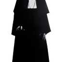 lckellong Life Size Horror Cardboard Cutout Halloween Michael Figure Decorations - Woman 1 Black