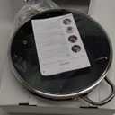 BEZIA 12 Quart Cooking Pot, Large Non Stick Induction Stock Pots with Lid, All Stove Compatible, 12 QT Aluminum Soup/Stew Pot For Big Gatherings, Grey