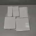 AHUAWA 6Pcs Buffet Risers, Foldable Food Risers for Buffet Table, 12" Reusable Cardboard Display Risers Cylinder Stands with Acrylic Plates for Party, Wedding, Catering & Birthday Decor