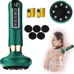VHV Cellulite Massage Tool-Cupping Kit for Massage Therapy Lymphatic Drainage Massager12 Speed Adjustable Suction Cupping Therapy Set, Belly, Thighs, Arms, Butt.Green VHV Cellulite Massage Tool-Cupping Kit for Massage Therapy Lymphatic Drainage Massager12 Speed Adjustable Suction Cupping Therapy Set, Belly, Thighs, Arms, Butt.Green