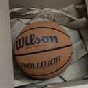 Wilson Evolution Indoor Basketball Youth Size 6, 1 Count, Black (Brown)