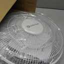 Comfort Zone 16-Inch Fan with Remote Control Quiet 3-Speed Oscillating Indoor Fan with 90 Wide-Angle Airflow, Timer & Sleep Modes Space-Saving Wall Fan for Bedroom, Home Gym & Office, White