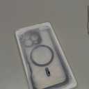 ESR for iPhone 16 Pro Case, Compatible with MagSafe, Full-Body Military-Grade Drop Proof Case with Built-in 9H+ Tempered Glass Screen Protector, Armor Series, Clear Black