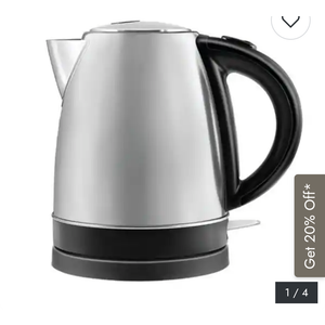 Stainless Steel Electric Kettle, 360° Swivel Base