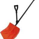 Snow Shovel with Assist Handle & D-Grip, Heavy Duty Removable - Efficient Snow Shovel for Driveway, Home, Camping