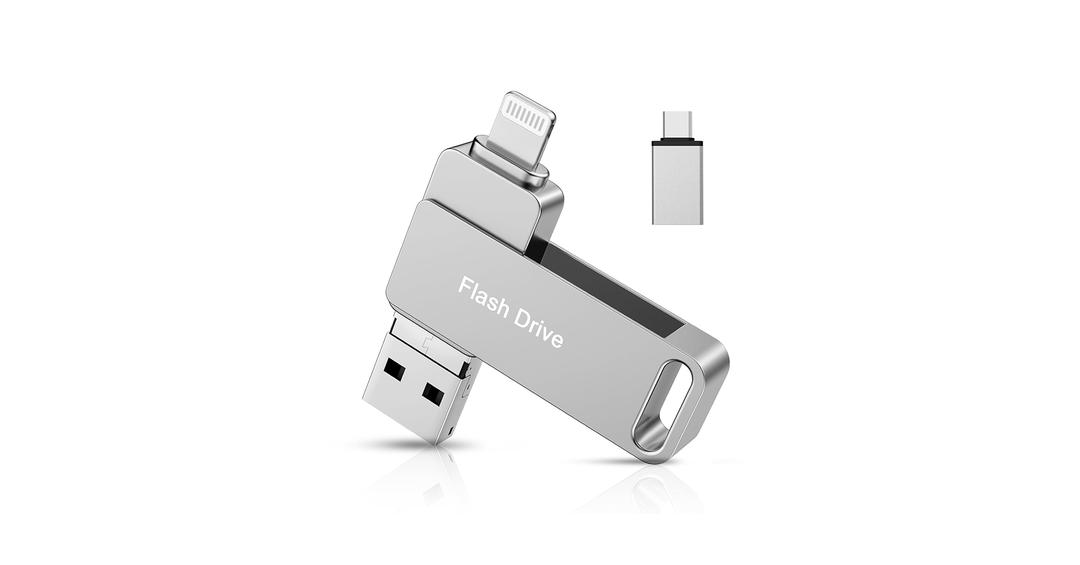 MFi Certified 512GB Flash Drives 3.0 High Speed 3ni1 USB Stick External Storage for iPhone/PC/i