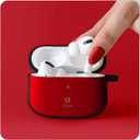 iFace First Class Case [Compatible with AirPods Pro]  Cute Shockproof Hybrid Dual Layer [Hard Cover + Bumper] Keychain Protective Case [Drop Tested]  Red