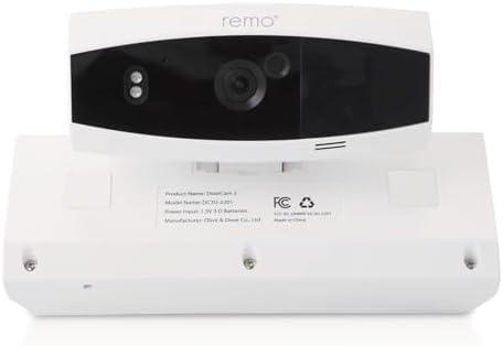Remo+ DoorCam 3 Over-The-Door Wireless Security Camera, 3-Day Rolling Video Storage with No Subscription, 1080p Video, Night Vision, 2-Way Talk, AI with Human Detection & Alexa Compatibility