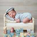 Newborn Photography Props Newborn Bed Prop White  Mini Wooden Baby Photography Bed for Newborn Photoshoots, Clean Classic Posing Prop for Studio or Home Sessions