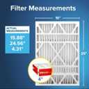 Filtrete 16x25x4 Air Filter MERV 11, MPR 1000 Micro Allergen Defense 4-Pack, Fits Lennox & Honeywell, AC Furnace HVAC Filters for Home, Pleated Electrostatic (Actual Size 15.88 x 24.56 x 4.31 in)