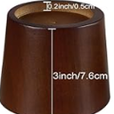 KOIKEY Wooden Furniture Bed Risers - 3 Inch Circle Heavy Duty Furniture Height Extenders Lifts for Sofa Couch Desk Chair Table Base Raising Space, Convenient Store and Cleaning, Pack of 1