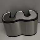 UMIEN Toilet Brush and Plunger Set 18-in - Updated 2025 No-Rust - Stainless Steel Design - Long Handles - with Freestanding Canister (Satin Nickel)