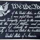 3x5FT Flag We the People Preamble Constitution Patriot American Liberty US Decor (Black)