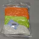 Women's Neon Scrunch Crew Socks 80s 90s Retro 3-Pack Cotton Stacked Boot Calf Cozy Ribbed Slouchy Socks Size 5-10 (1-white/Neon Green/Neon Orange)