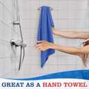 Huck Towels -12 Pack 24"x16.5" Cotton Blue Shop Towels - Large Cotton Rags for Cleaning, Reusable Cloths for Kitchen, Bar, Garage, Housekeeping | Absorbent Cleaning Cloths for Wiping & Polishing