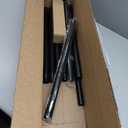 1 Diameter Curtain Rods Itself is 30 to144 inch 1 Pack Fit 30-142 inch, 66 to 120 inch Window with Heavy Duty Adjustable Rod Matte Black Splicing Metal Extra Long Curtain Rod for Windows