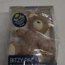 Itzy Ritzy Pacifier & Lovey Set - Natural Rubber Paci with Stuffed Animal Lovey - Detachable Plush Bear Pacifier Holder & Coordinating Natural Rubber Soother, Ideal for Ages 0-6 Months (Bear) (1 Count (Pack of 1))