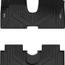 3W Floor Mats Fit Hyundai Ioniq 5 2022-2024 2025 (Only for Movable Console), TPE All Weather Custom Fit Floor Liner for Hyundai Ioniq 5 1st and 2nd Row Full Set Car Liners, Black