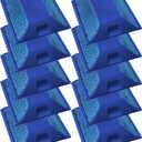 Road Reflectors Pack of 10 | 4 by 4 inch Street Pavement & Asphalt Stud Markers | Great for Speed Bumps, Sidewalks, Pedestrian Crossings, Freeways & Driveways | Industrial Grade (Blue)