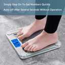 Vitafit Digital Bathroom Weight Scale for Body Weight, High Accuracy Assured by Weighing Professional Since 2001,Extra Large Blue Backlit LCD and Step-On, 400lb/182kg, Clear Glass