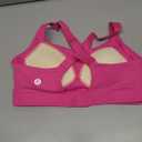 RUNNING GIRL Sports Bras for Women High Support, Adjustable Straps Criss-Cross Hook Back Sports Bras for Women with Sewn in Pads_WX3125_Hot Pink_M