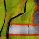 Reflective Mesh Safety Vest for Men Women with 5 Pockets and Zipper Front High Visibility Mesh Vest Hi Vis Construction Work Vest,Meets ANSI/ISEA Standards(EK175-Yellow-L)