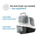 Baby Brezza Baby Bottle Washer Pro - Clinically Proven Better Cleaning - Washer, Sterilizer + Dryer In One Appliance for Essentials like Bottles + Pump Parts Machine Replaces Brushes + Racks