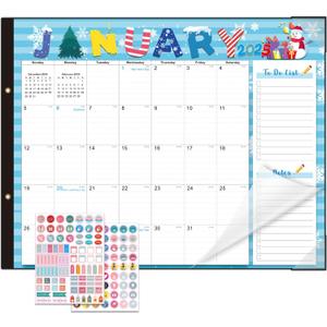 Lateefah Desk Calendar 2025, Large 22'' x 17'' Desk Calendar 2025-2026, 18 Month Desktop Calendars for Home & Office, Use Jan 2025 to June 2026 (Cute Cartoon(Jan.2025-Jun.2026))